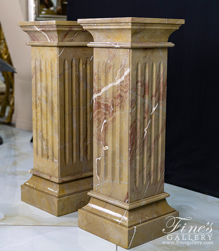 Marble Bases  - Classic Brown Marble Base - MBS-113